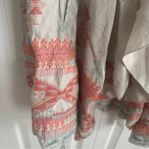 Johnny Was JW Los Angeles Cotton Embroidered Cardigan Kimono pockets medium - Picture 4 of 8